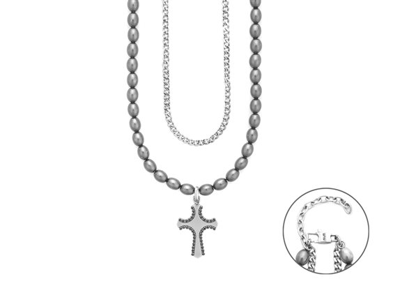 Collier 4US: Cesare Paciotti Femme in Acier 4UCL8512 - 4UCL8512